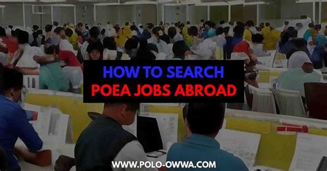 Search POEA Job Hiring Abroad Online .